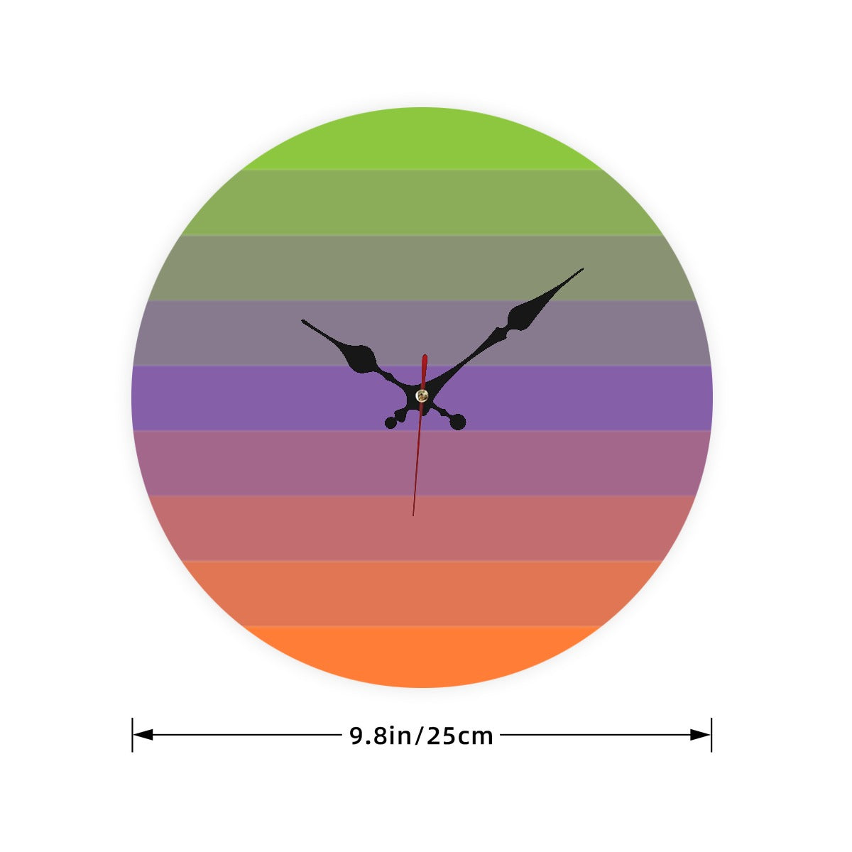Aliagender Pride Flag Wooden Wall Clock