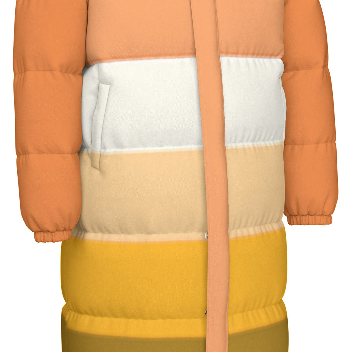 Butch Pride Flag (Mod Q) All-Over Print Unisex Long Down Jacket