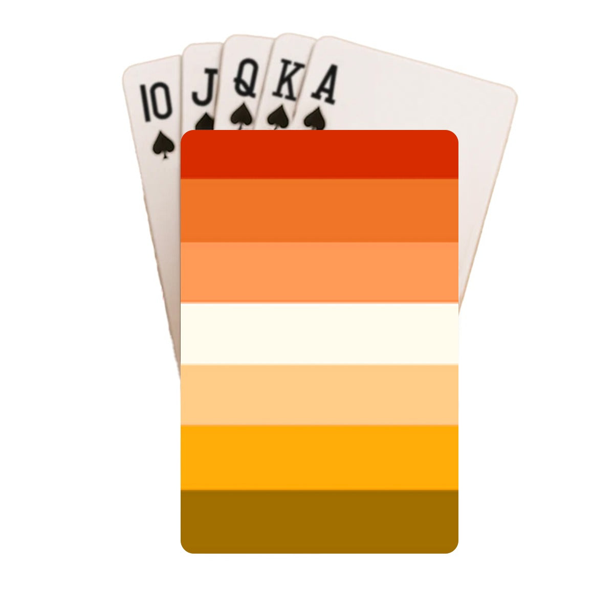 Butch Pride Flag (Mod Q) Playing Cards with Tin Case