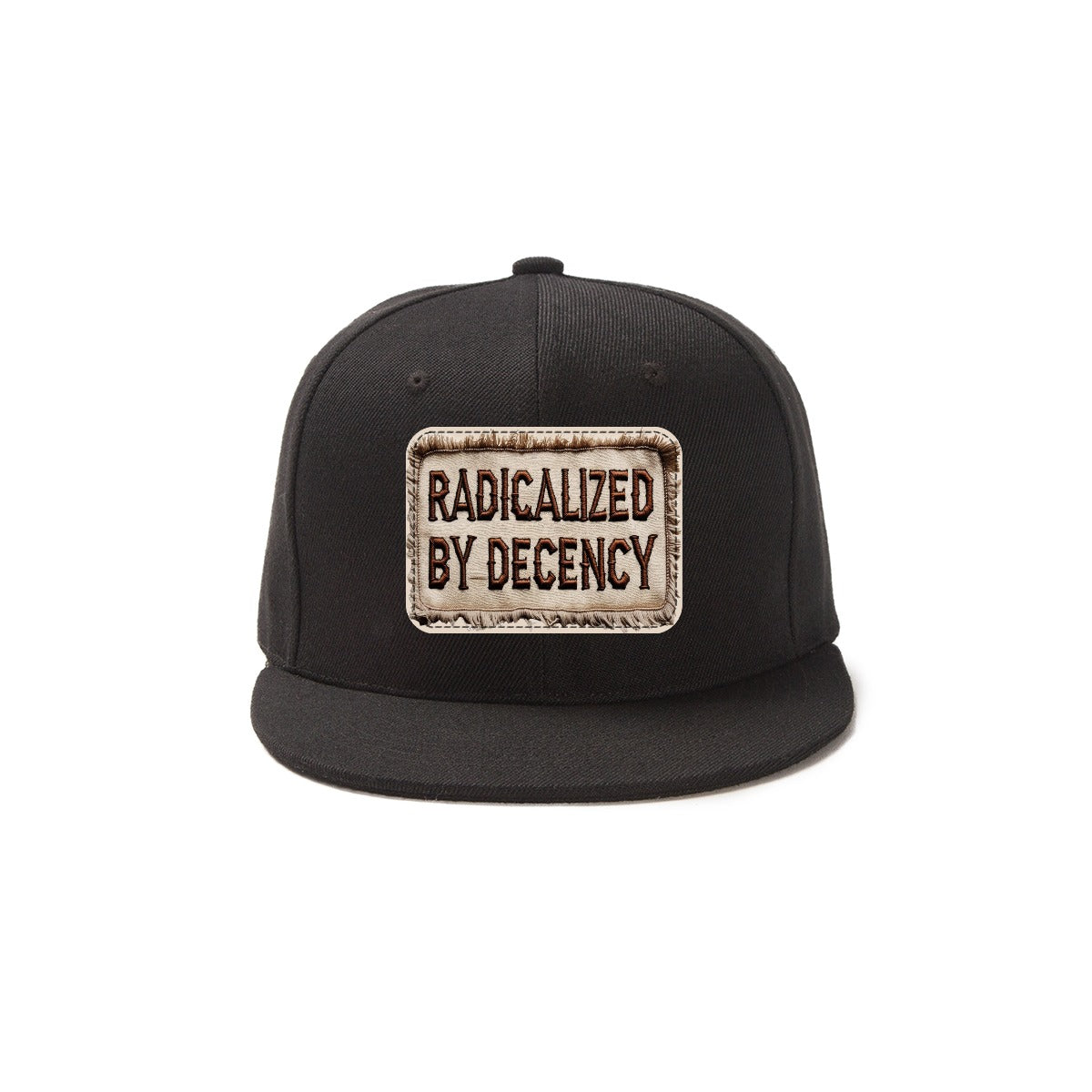 Radicalized By Decency Snapback Hat with Metal Buckle