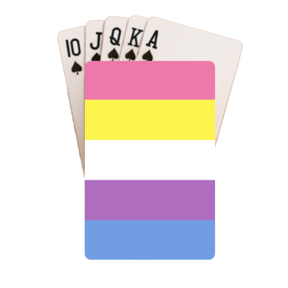 Bigender Pride Flag Playing Cards with Tin Case
