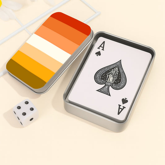 Butch Pride Flag (Mod Q) Playing Cards with Tin Case