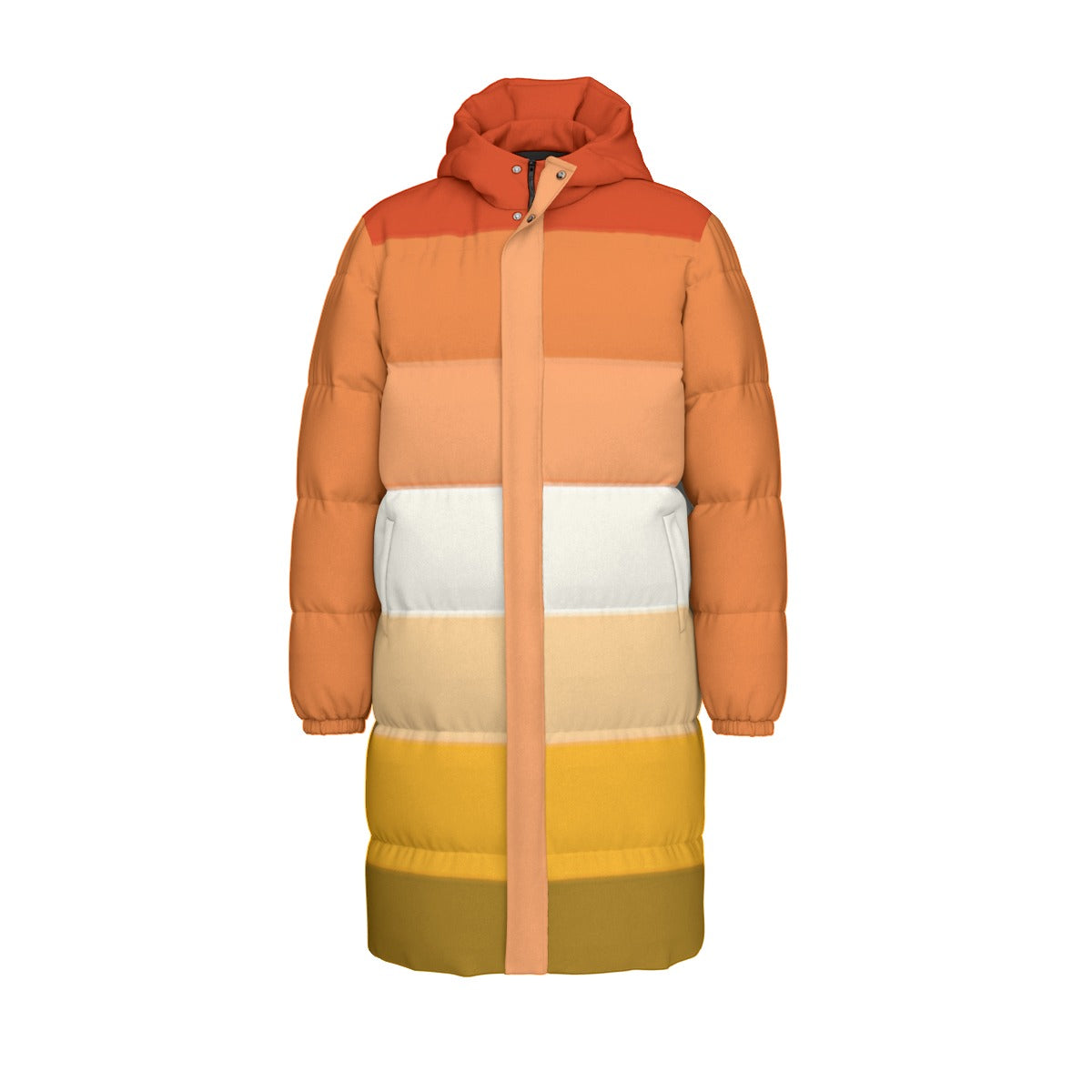 Butch Pride Flag (Mod Q) All-Over Print Unisex Long Down Jacket