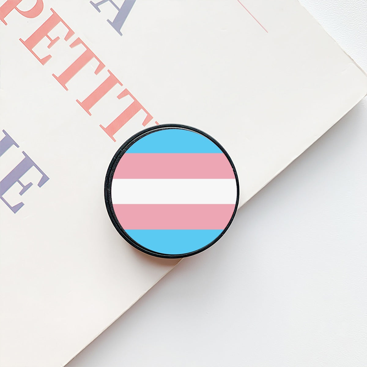 Transgender Pride Flag Airbag Mobile Phone Holder