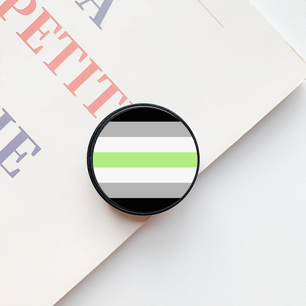Agender Pride Flag Airbag mobile phone holder