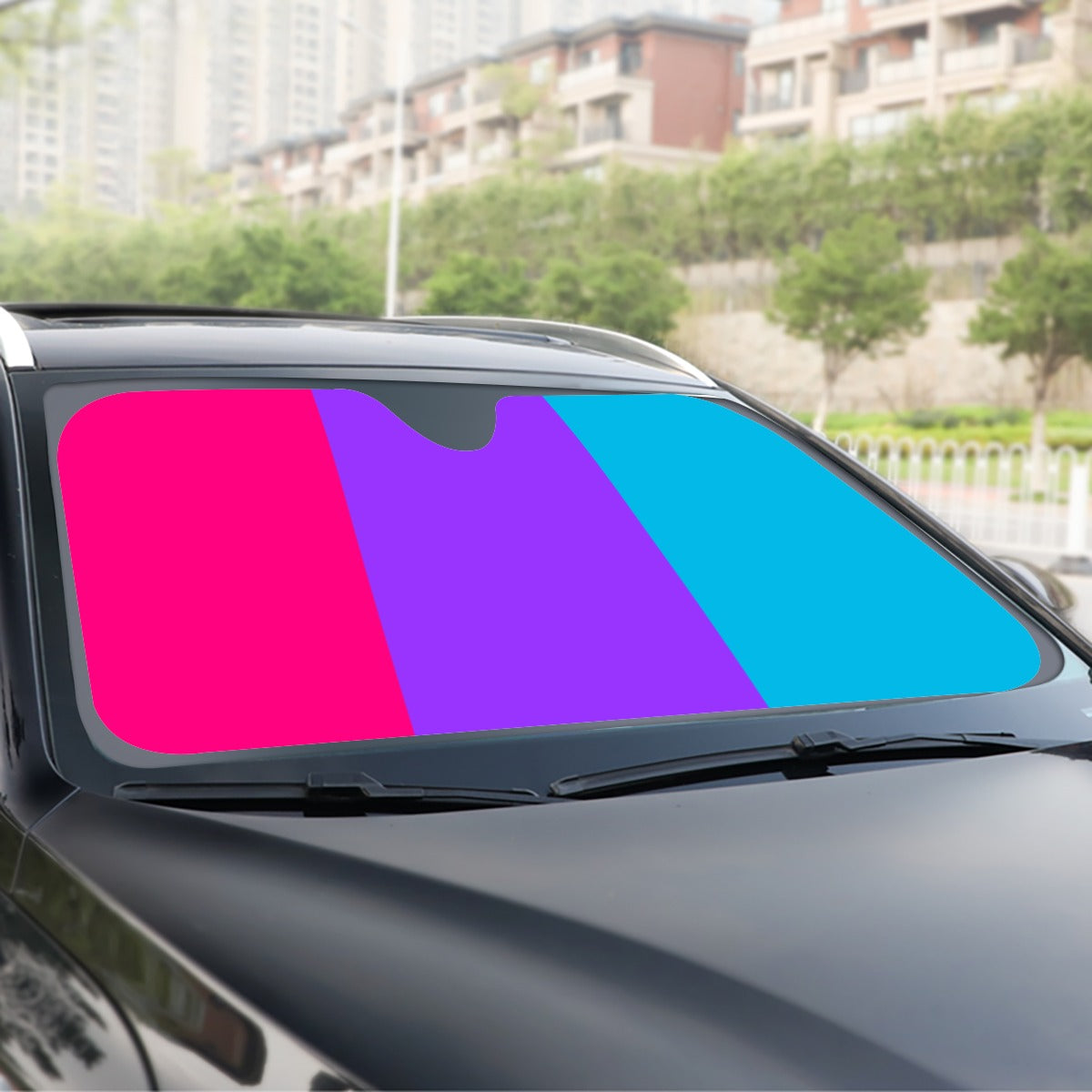 Androgyne Pride Flag Windshield Sunshade | 137 cm (53.9")