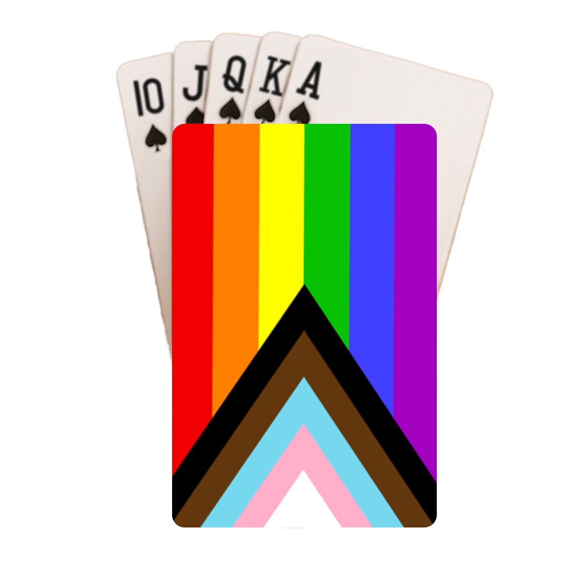 Progress Pride Flag Playing Cards with Tin Case
