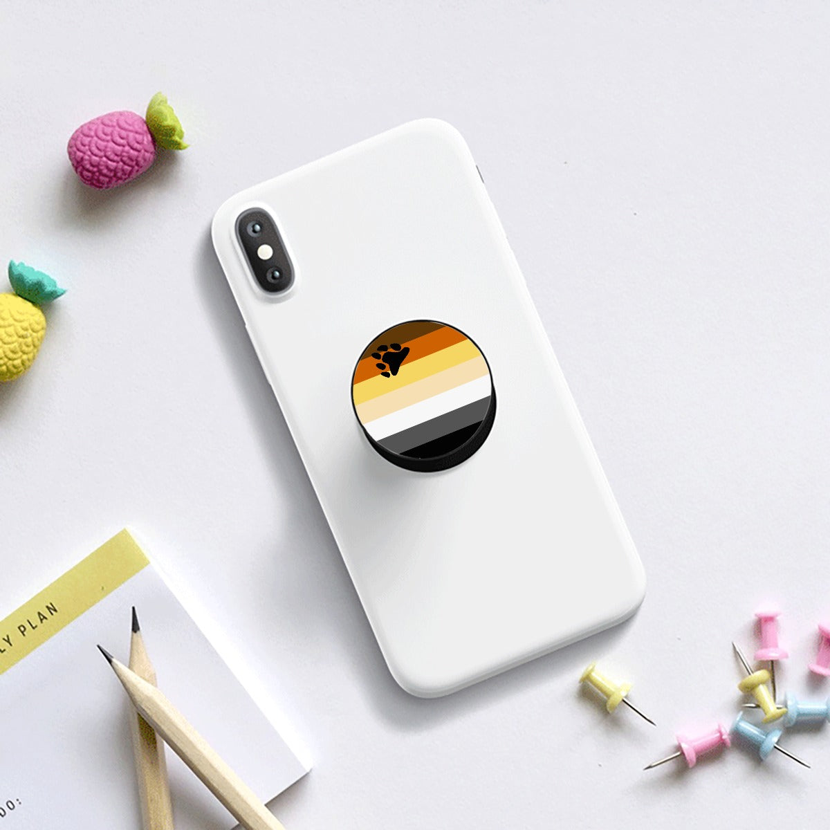 Bear Pride Flag Airbag Mobile Phone Holder