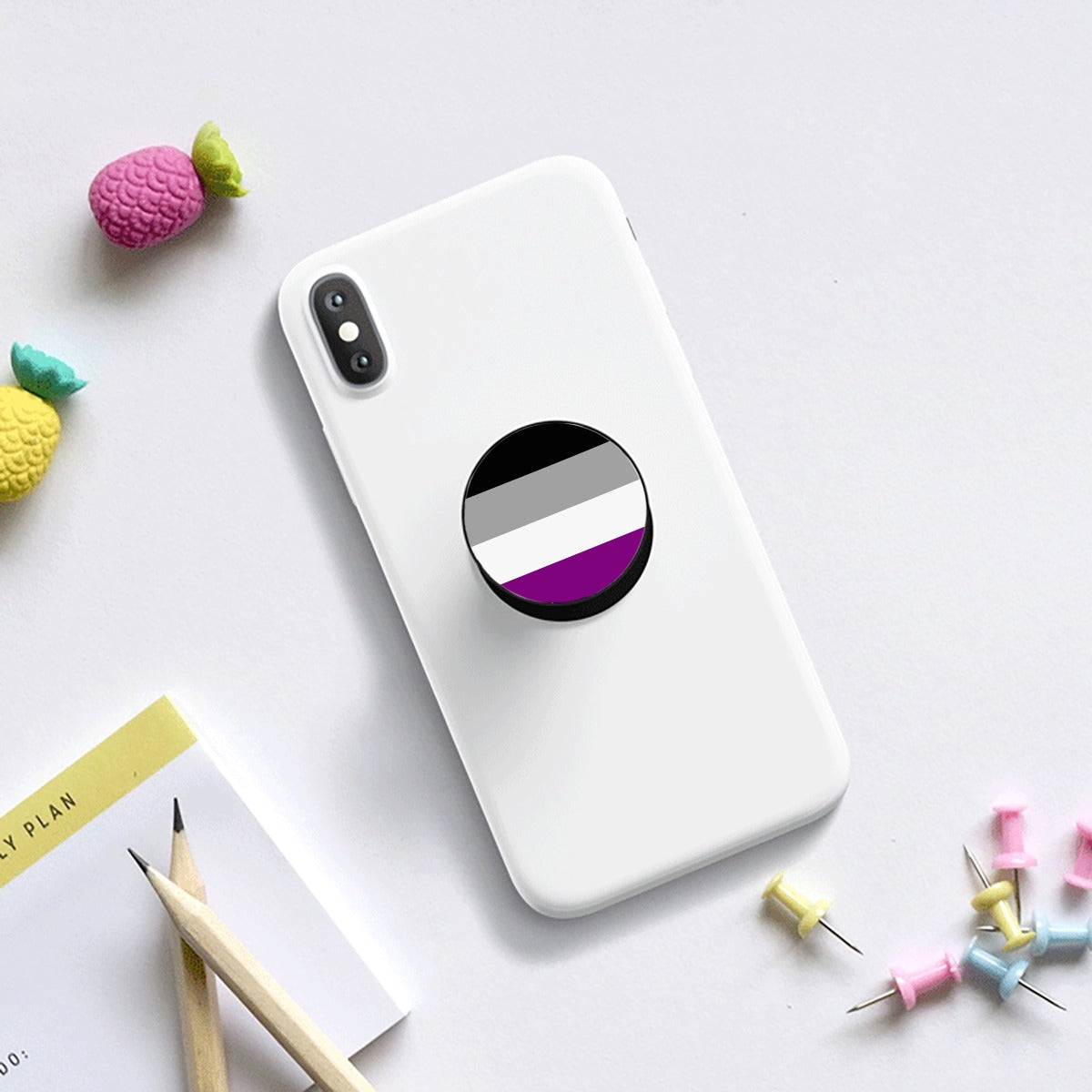 Asexual Pride Flag Airbag Mobile Phone Holder