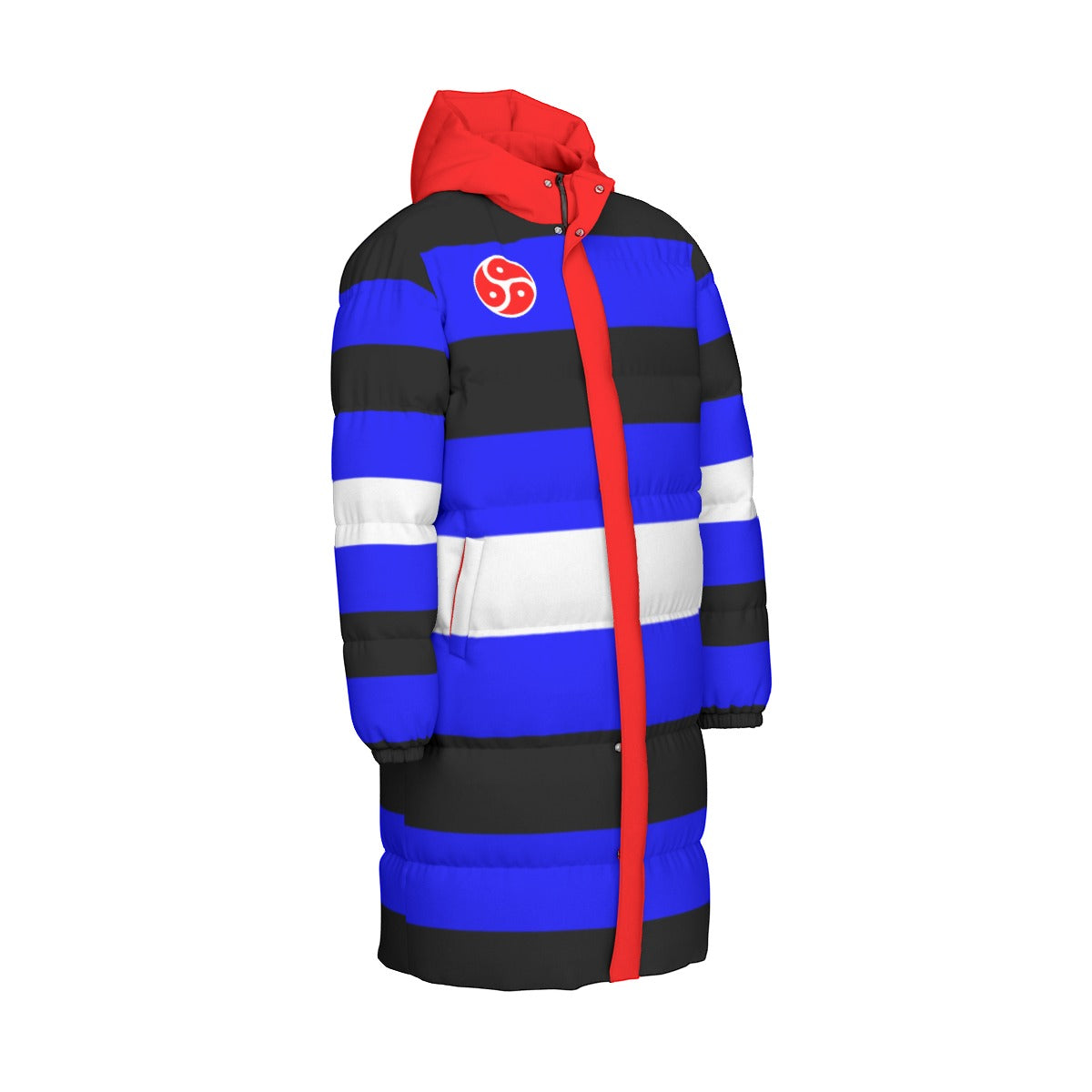 BDSM Fetish Pride Flag All-Over Print Unisex Long Down Jacket