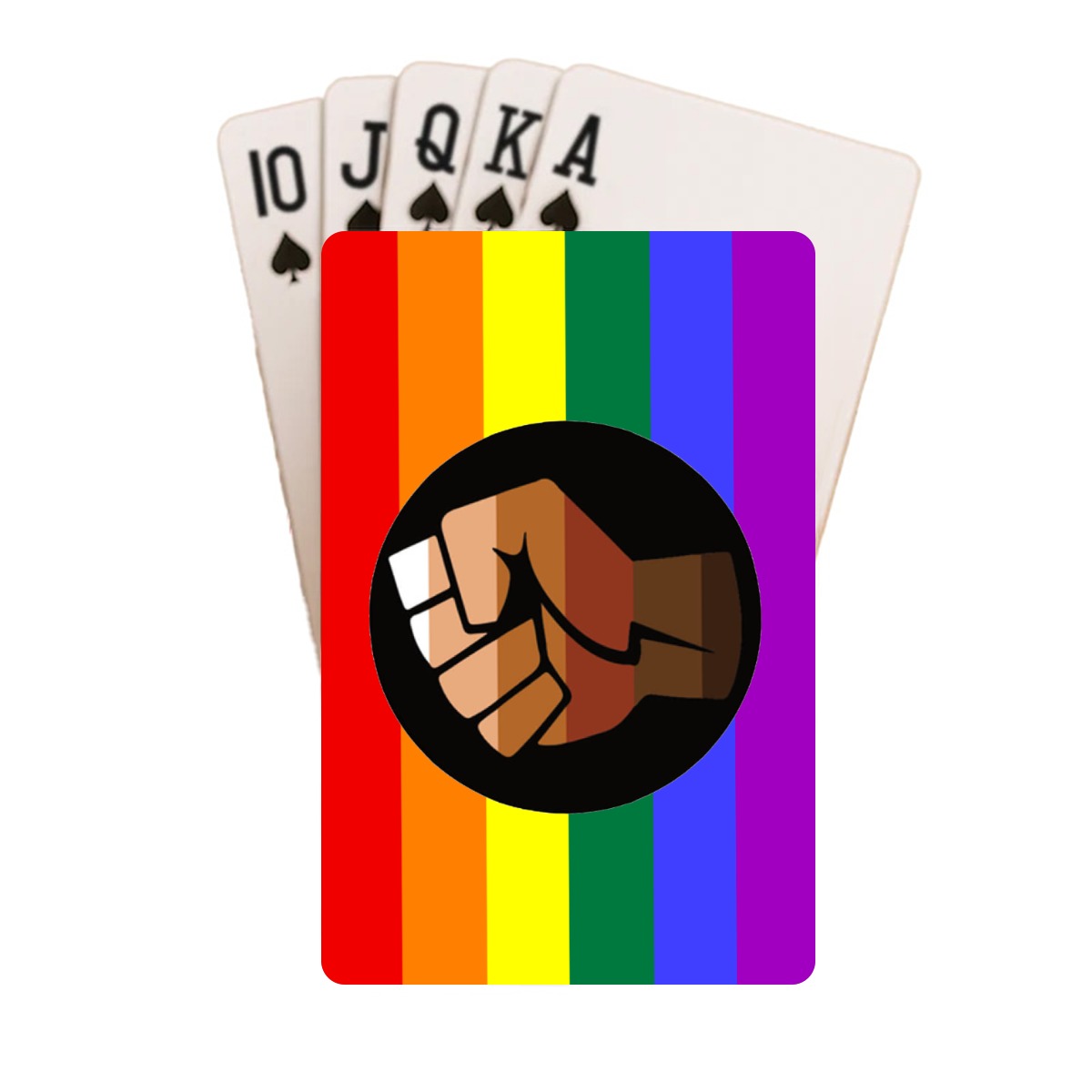 QPOC Pride Flag Playing Cards with Tin Case