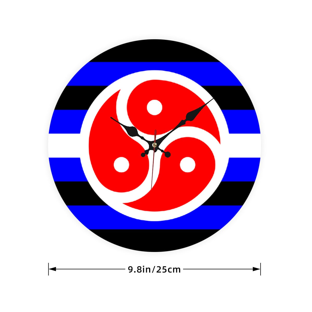 BDSM Fetish Pride Flag Wooden Wall Clock