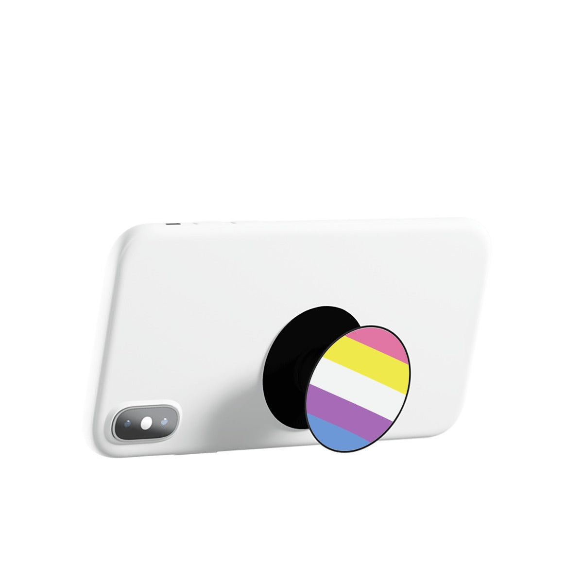 Bigender Pride Flag Airbag Mobile Phone Holder