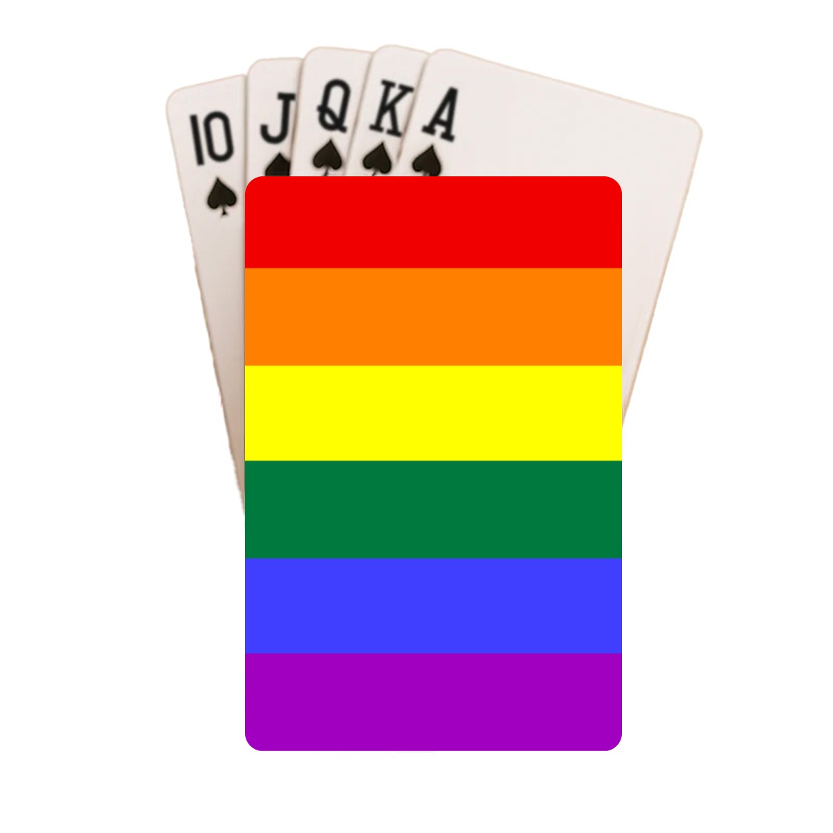 Rainbow Pride Flag Playing Cards with Tin Case