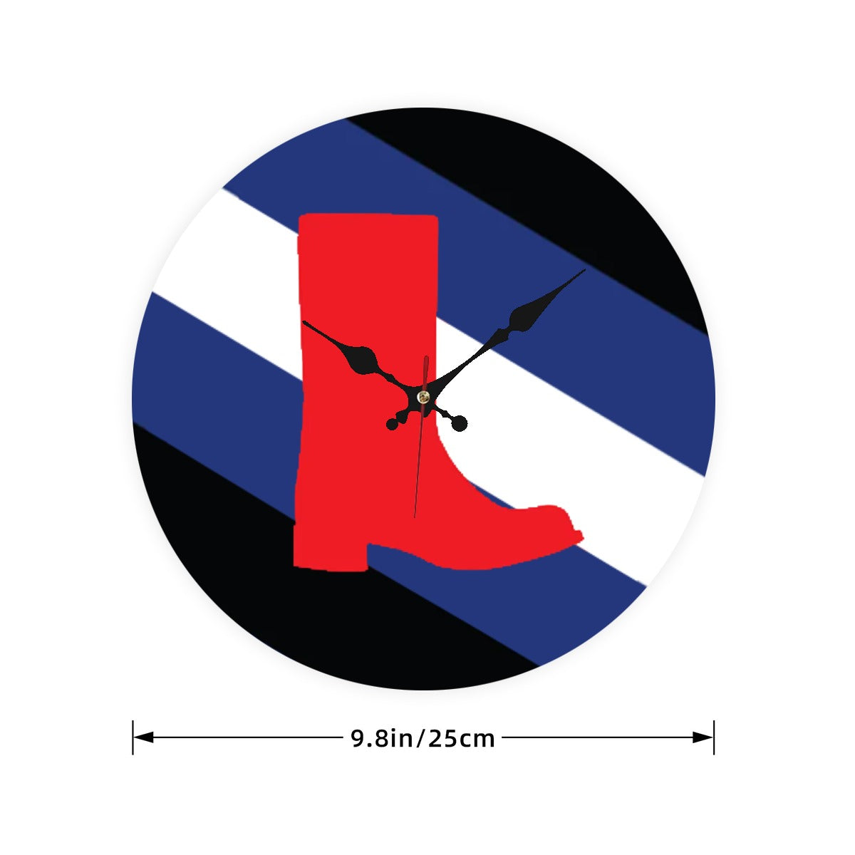 Boot Fetish Pride Flag Wooden Wall Clock