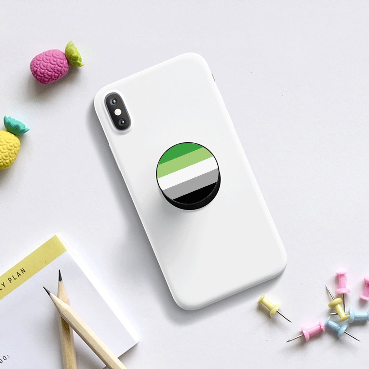 Aromantic Pride Flag Airbag Mobile Phone Holder