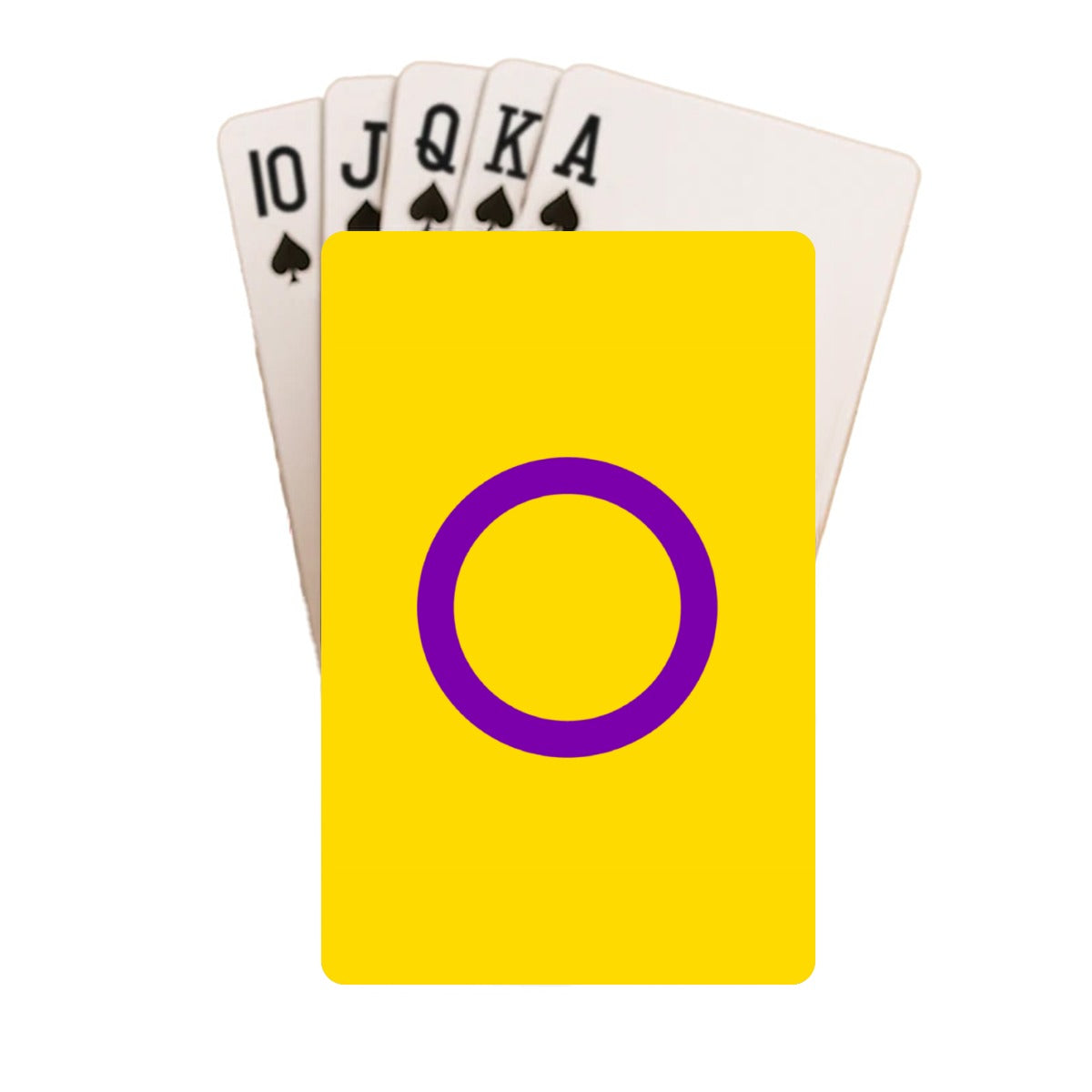 Intersex Pride Flag Playing Cards with Tin Case