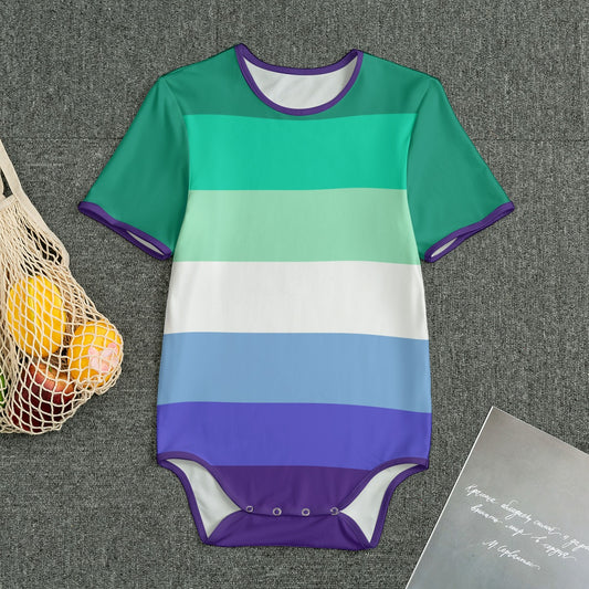 MLM  Pride Flag Adult Bodysuit