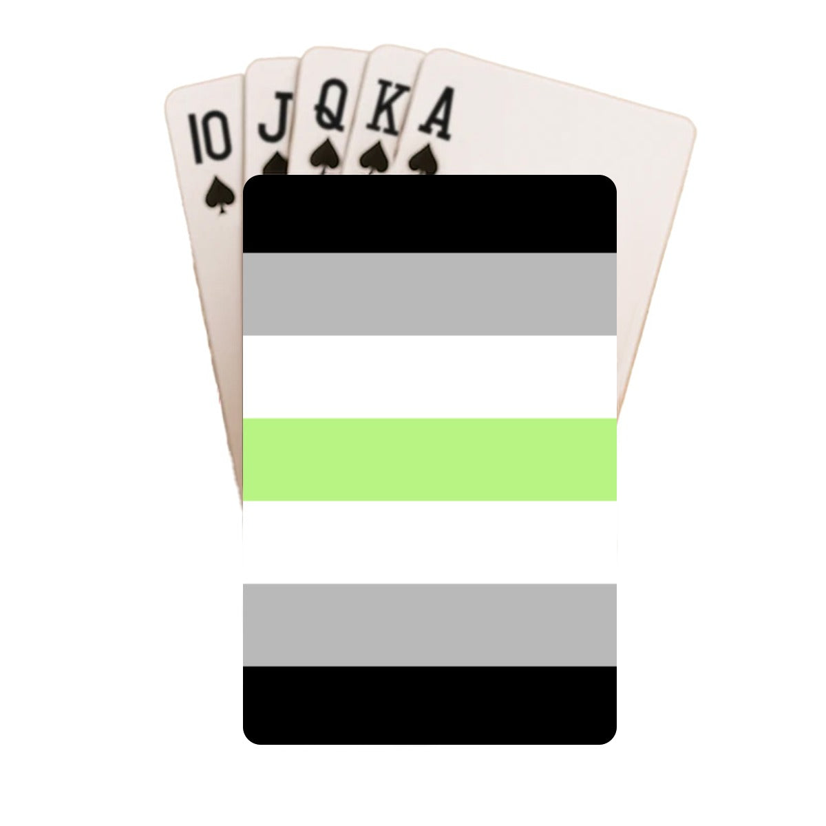 Agender Pride Flag Playing Cards with Tin Case