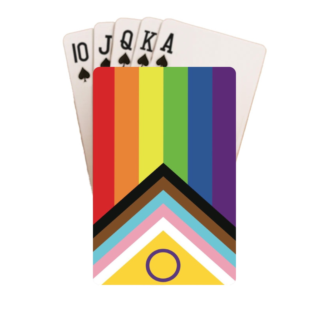 Inclusive Progress Pride Flag Playing Cards with Tin Case