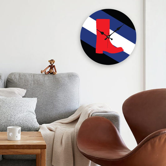 Boot Fetish Pride Flag Wooden Wall Clock