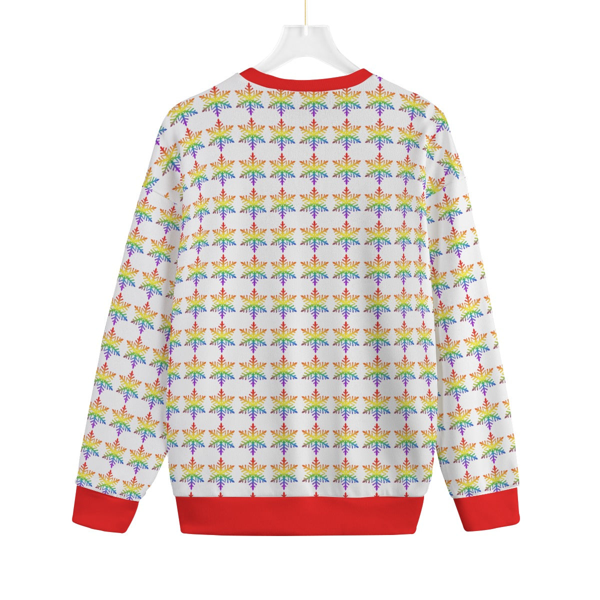 Rainbow Pride Flag Snowflake Knitted Fleece - All Genders
