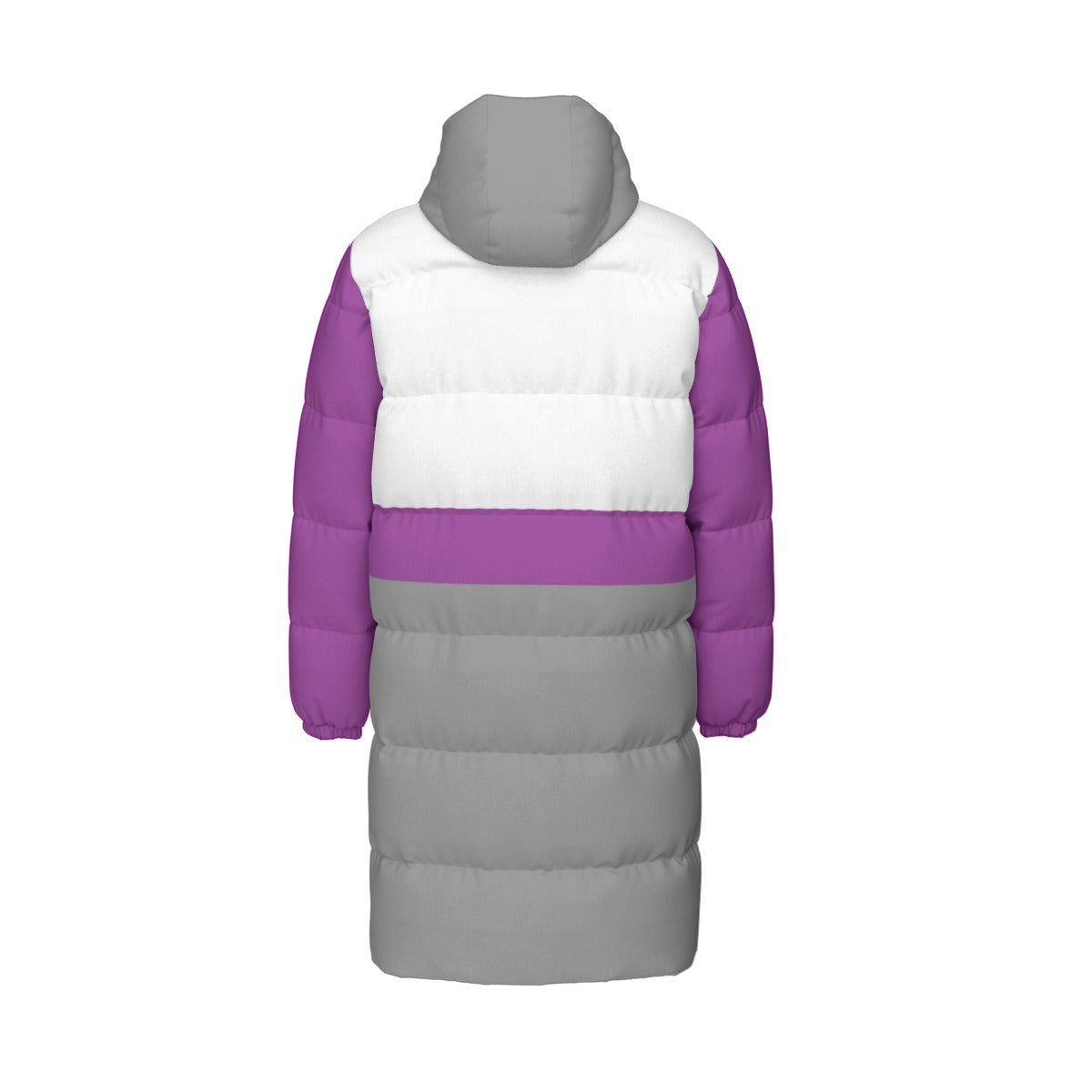 Demisexual Pride Flag All-Over Print All Genders Long Down Jacket