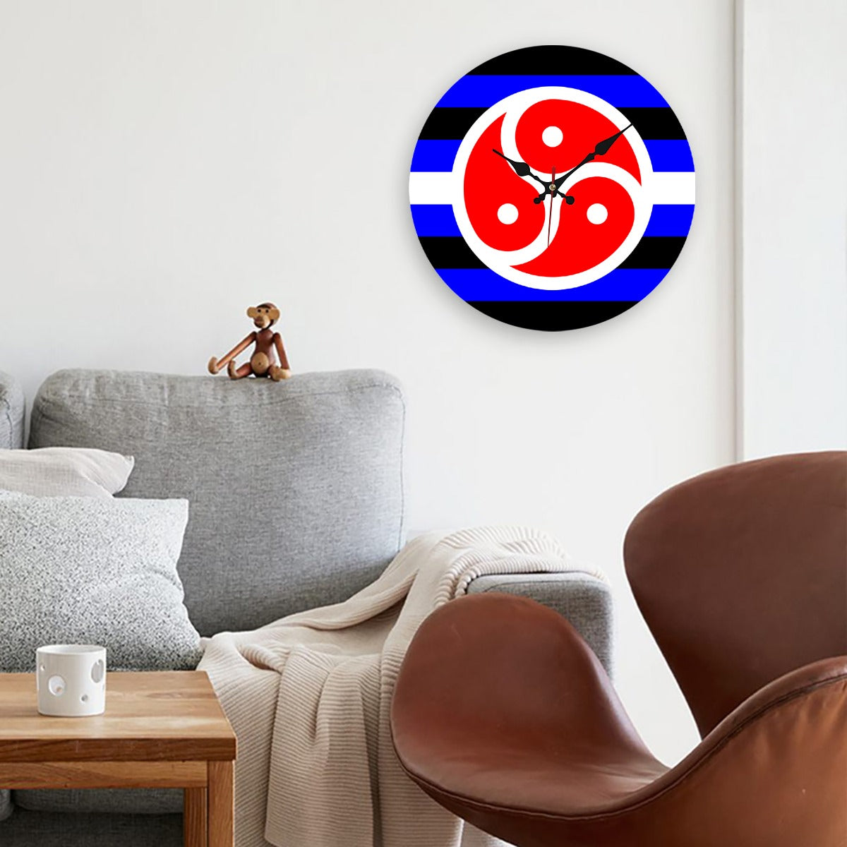 BDSM Fetish Pride Flag Wooden Wall Clock