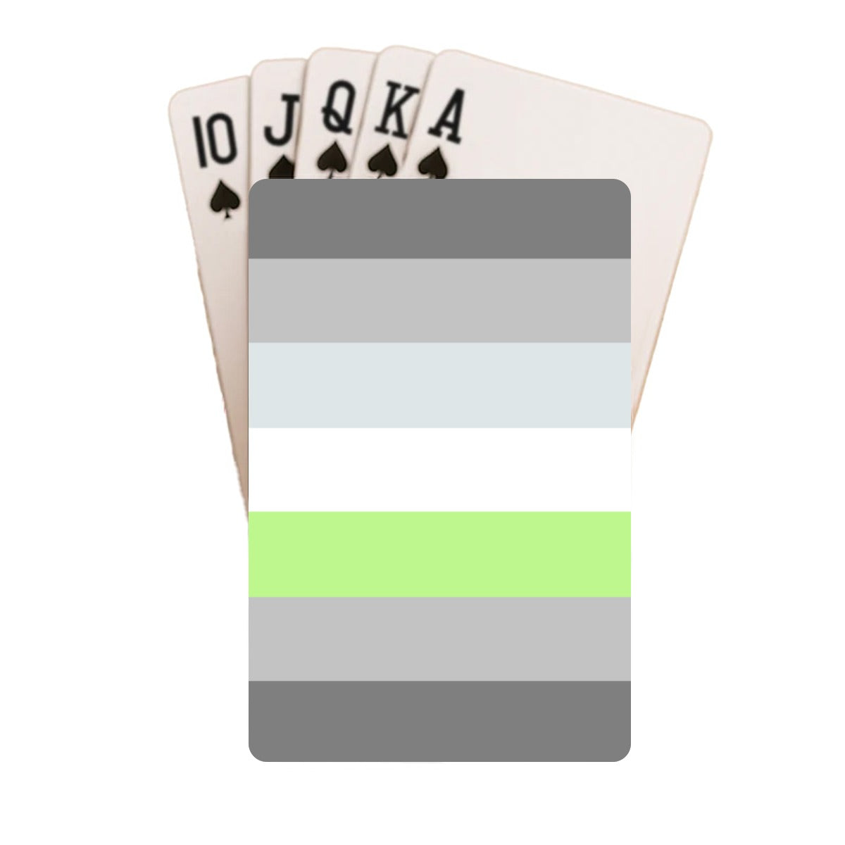 Demiagender Pride Flag Playing Cards with Tin Case