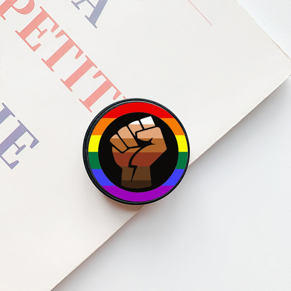 QPOC Pride Flag Airbag Mobile Phone Holder