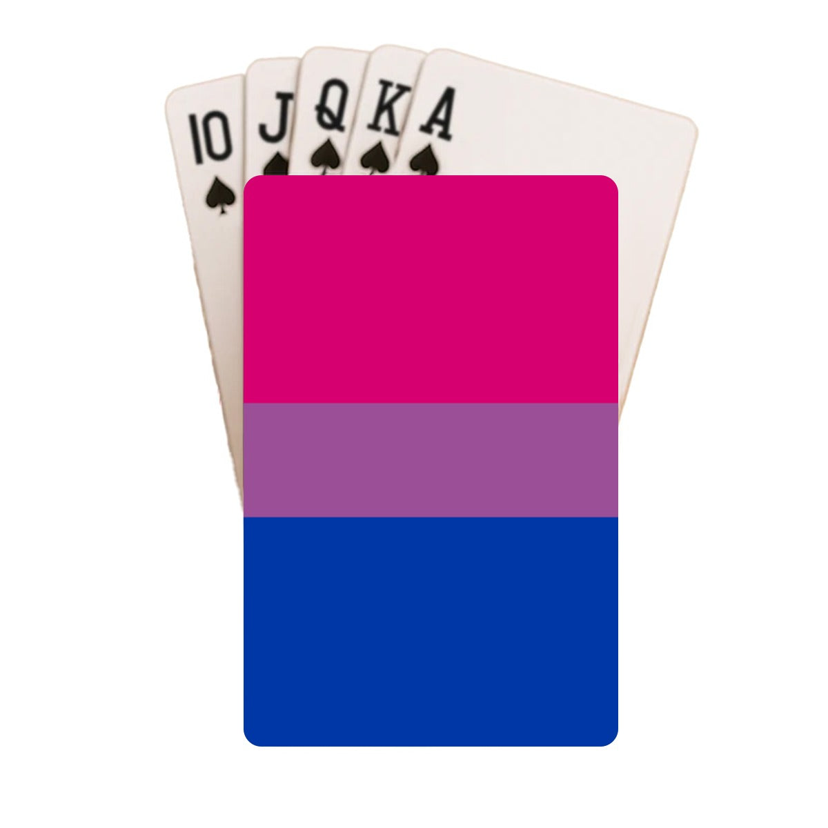 Bisexual Pride Flag Playing Cards with Tin Case