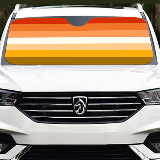 Butch Pride Flag (MOD Q) Windshield Sunshade | 137 cm (53.9")