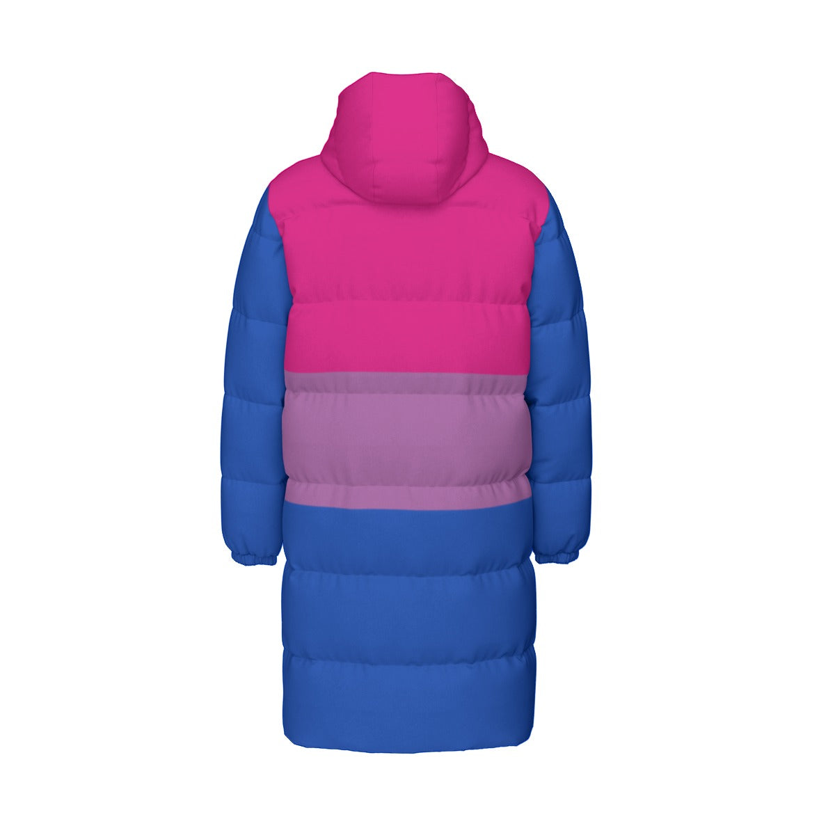 Bisexual Pride Flag All-Over Print Unisex Long Down Jacket
