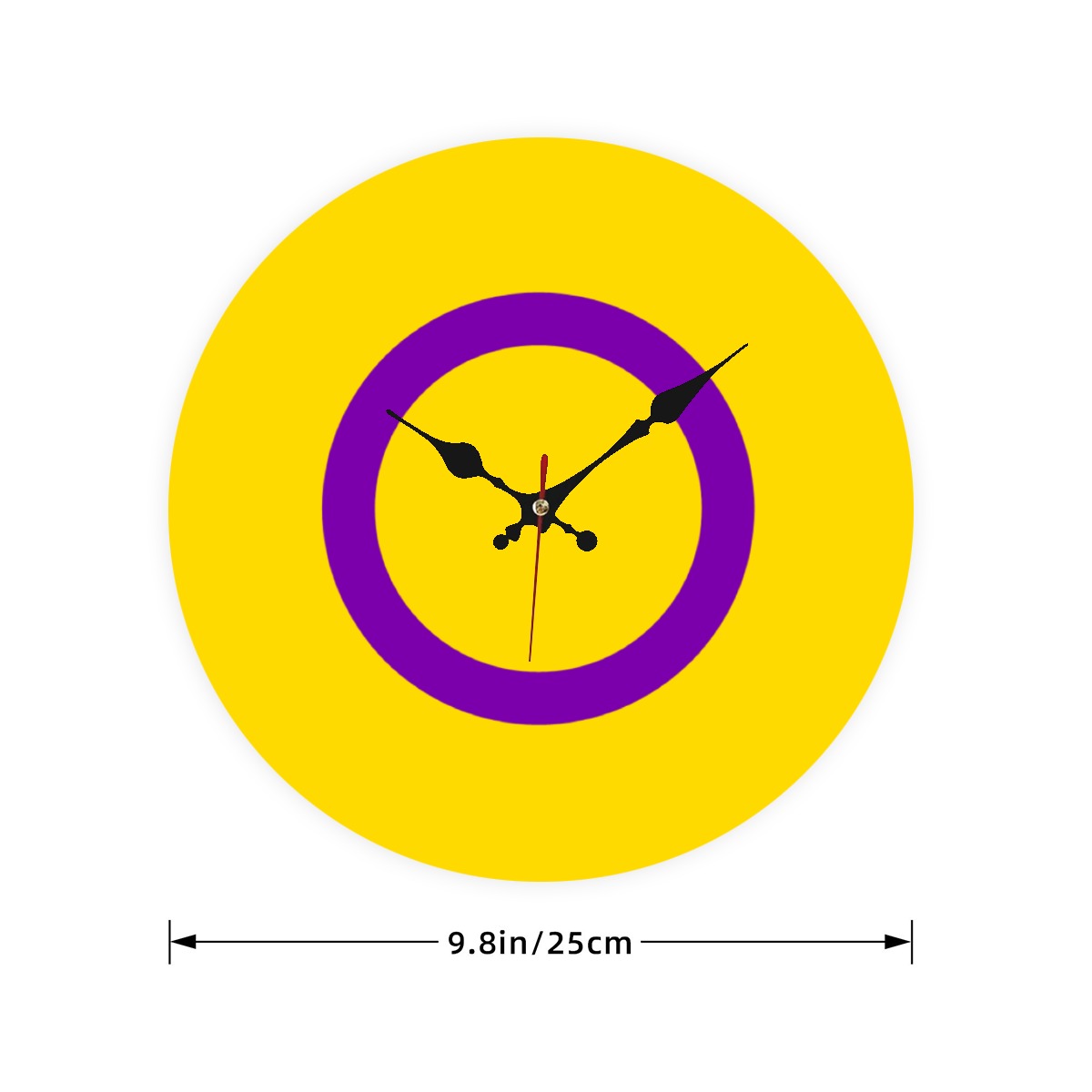 Intersex Pride Flag Wooden Wall Clock