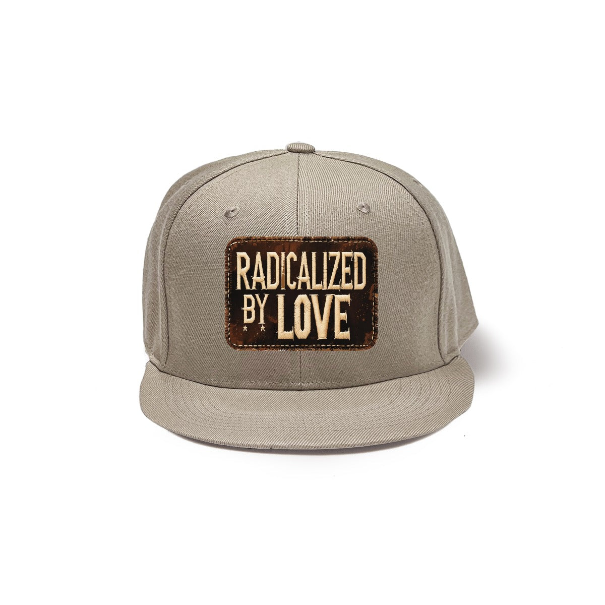 Radicalized By Love Snapback Hat with Metal Buckle