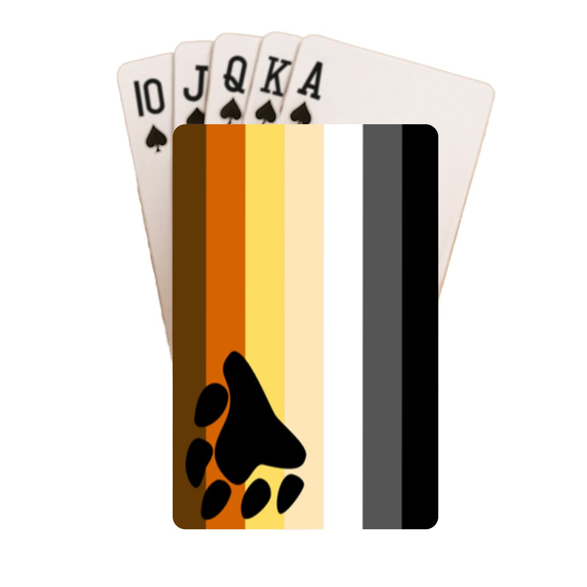 Bear Pride Flag Playing Cards with Tin Case