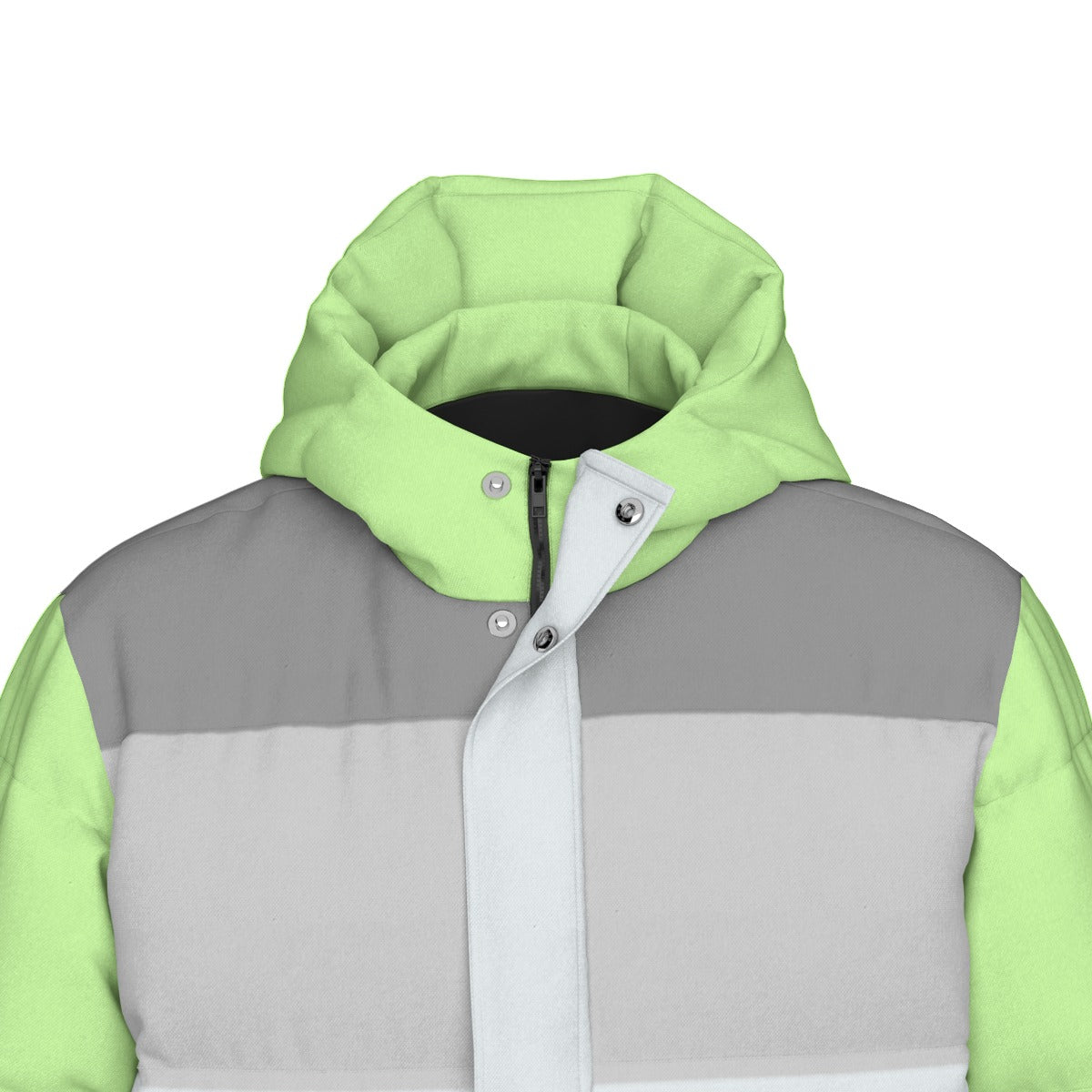 Demiagender Pride Flag All-Over Print Unisex Long Down Jacket