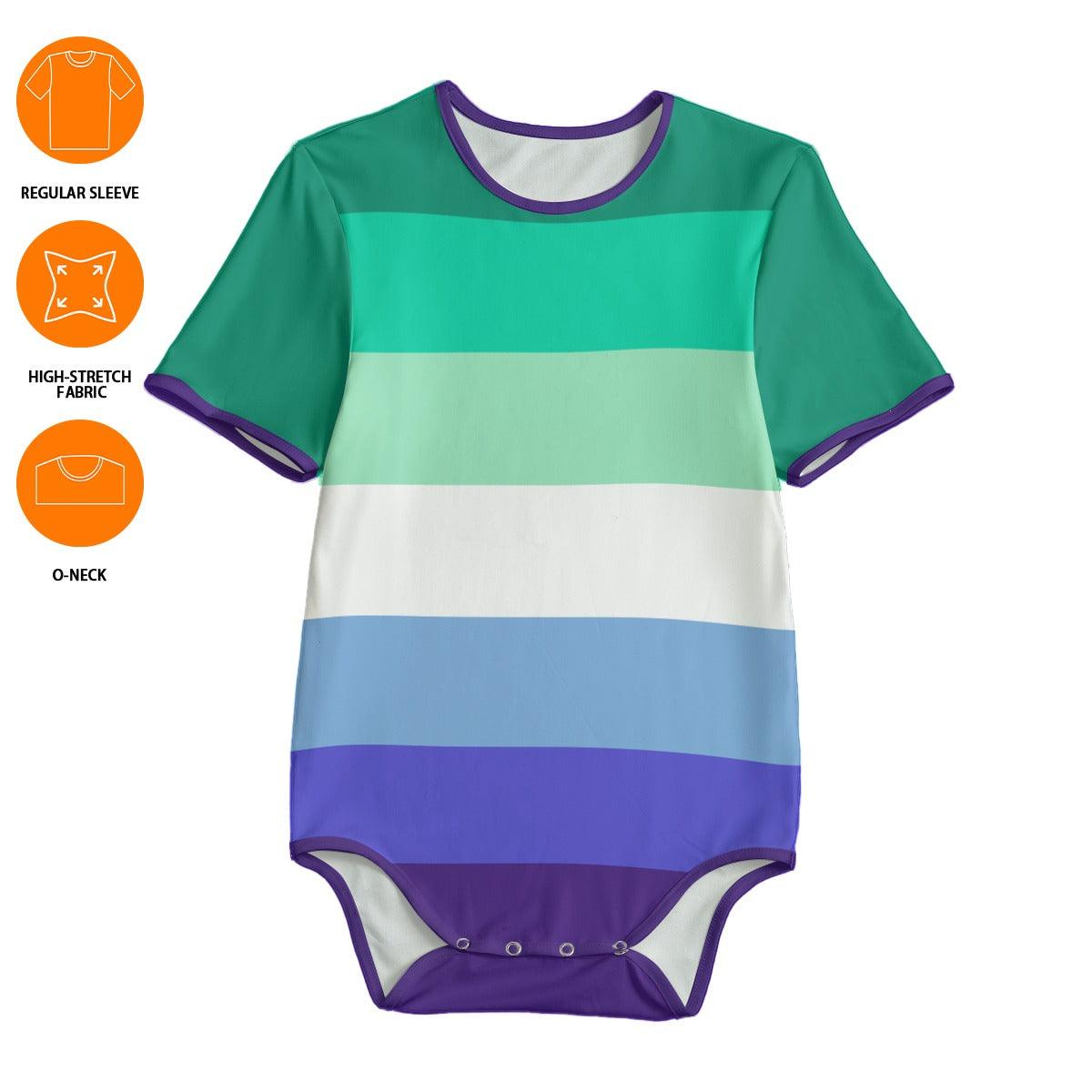 MLM  Pride Flag Adult Bodysuit