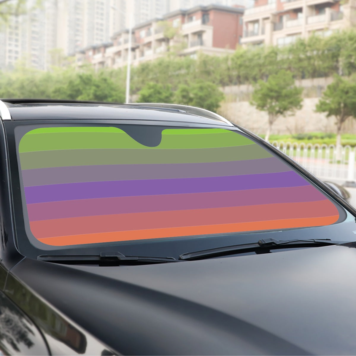 Aliagender Pride Flag Windshield Sunshade | 145 cm (57.1”)