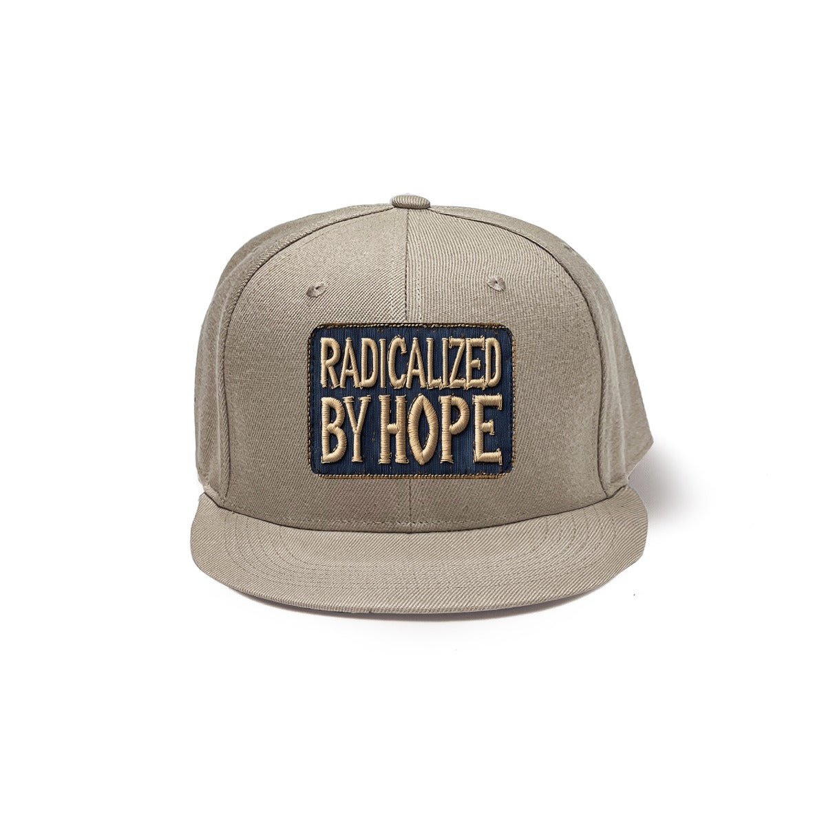 Radicalized By Hope Snapback Hat with Metal Buckle