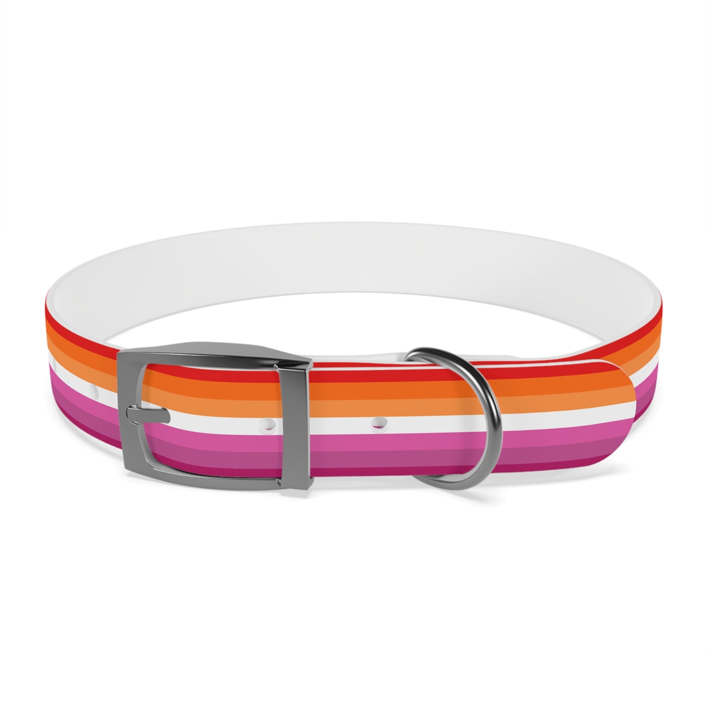 Lesbian Pride Flag Dog Collar