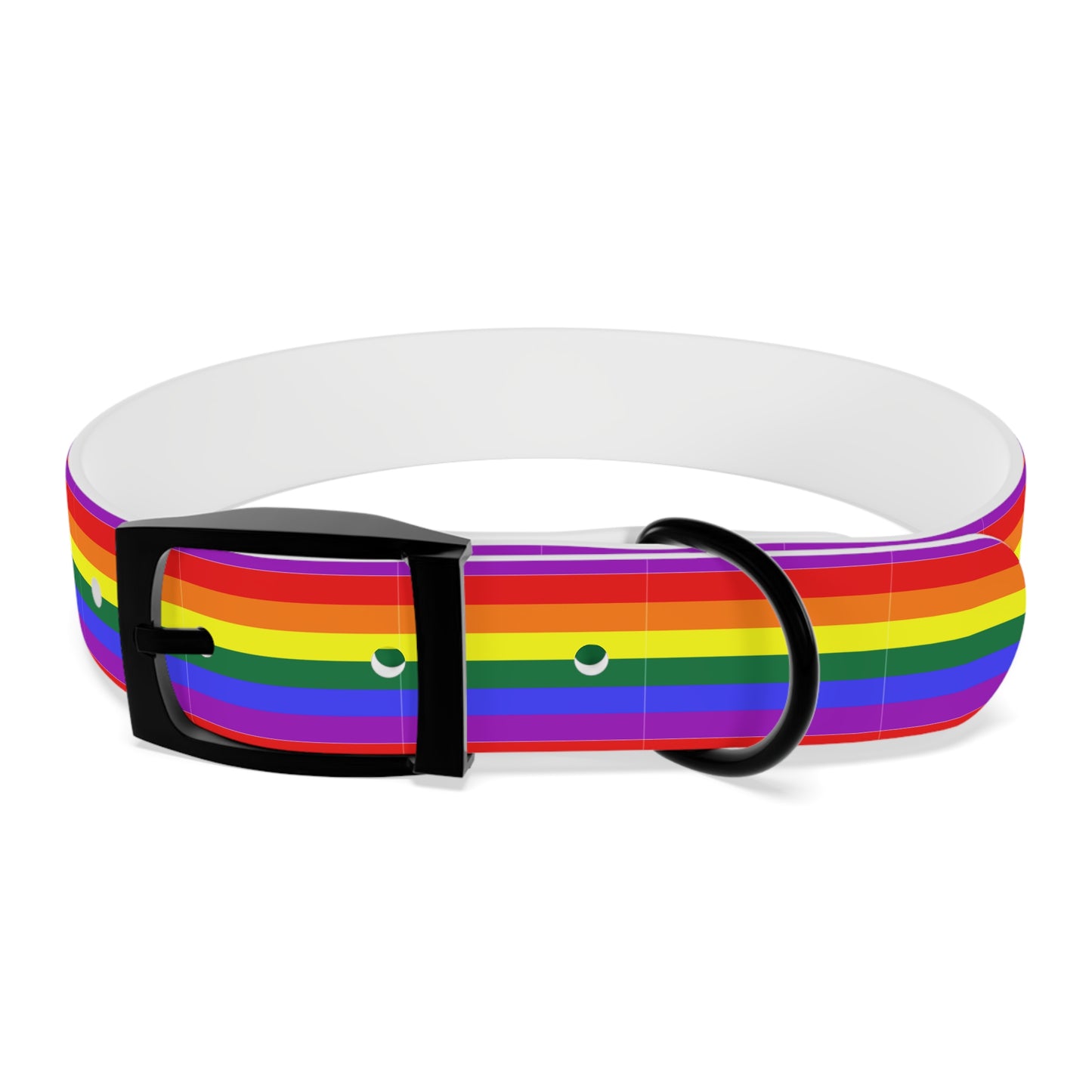 QPOC Pride Flag Dog Collar