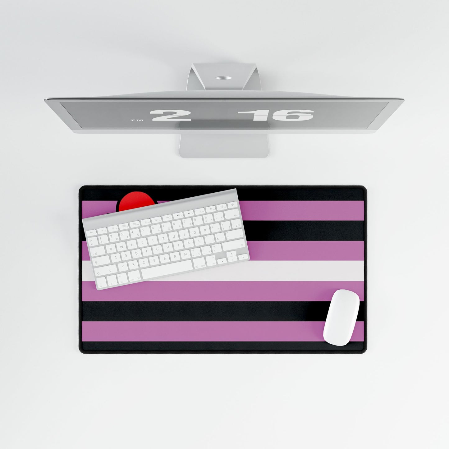 Leather Girl Pride Flag Desk Mat