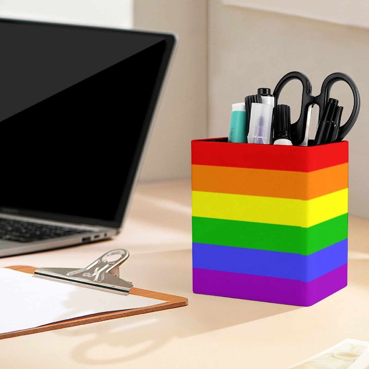 Progress Pride Flag Pen Holder
