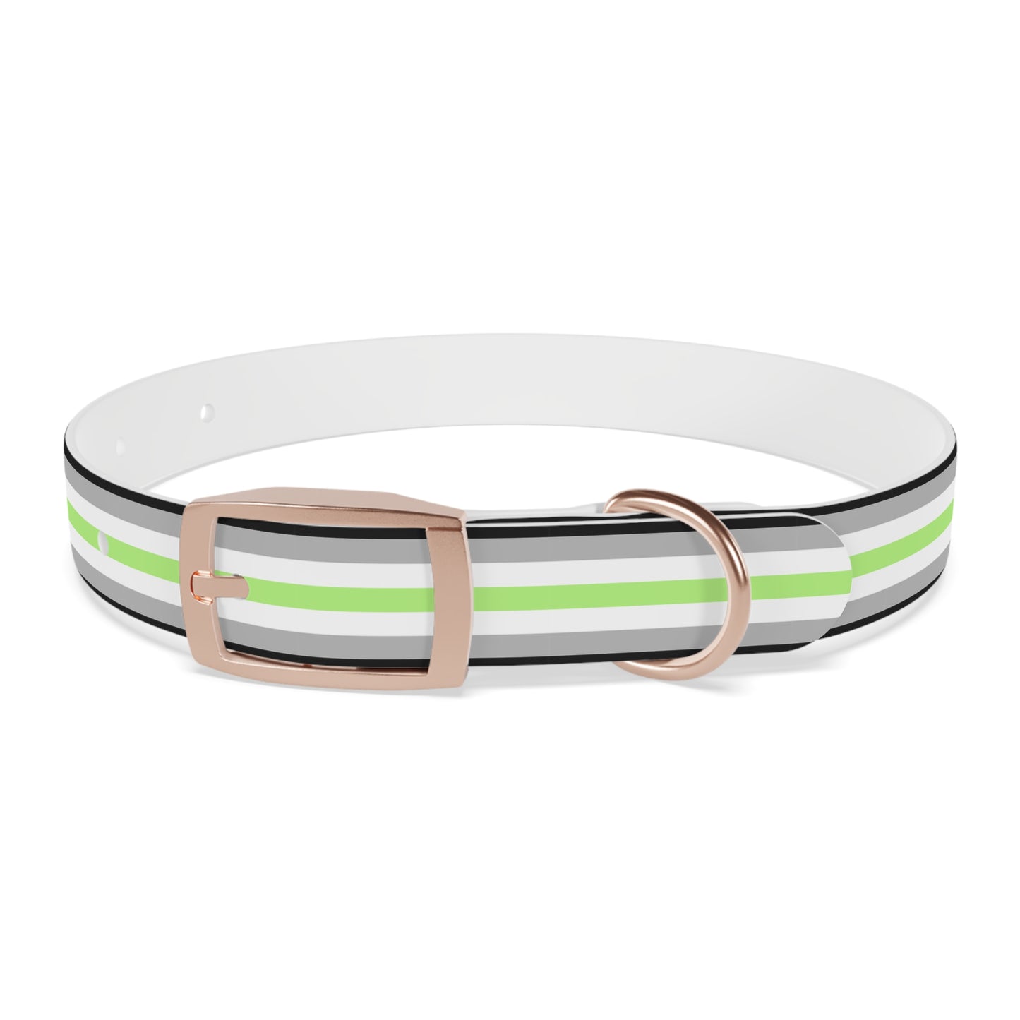 Agender Pride Flag Dog Collar