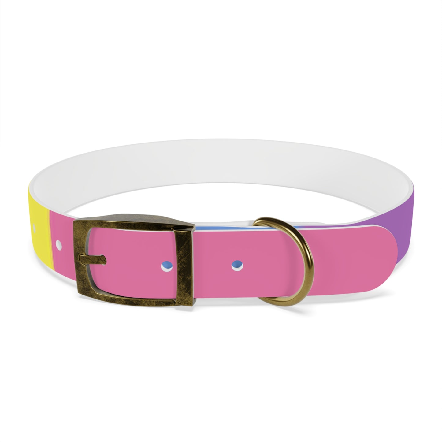 Bigender Pride Flag Dog Collar