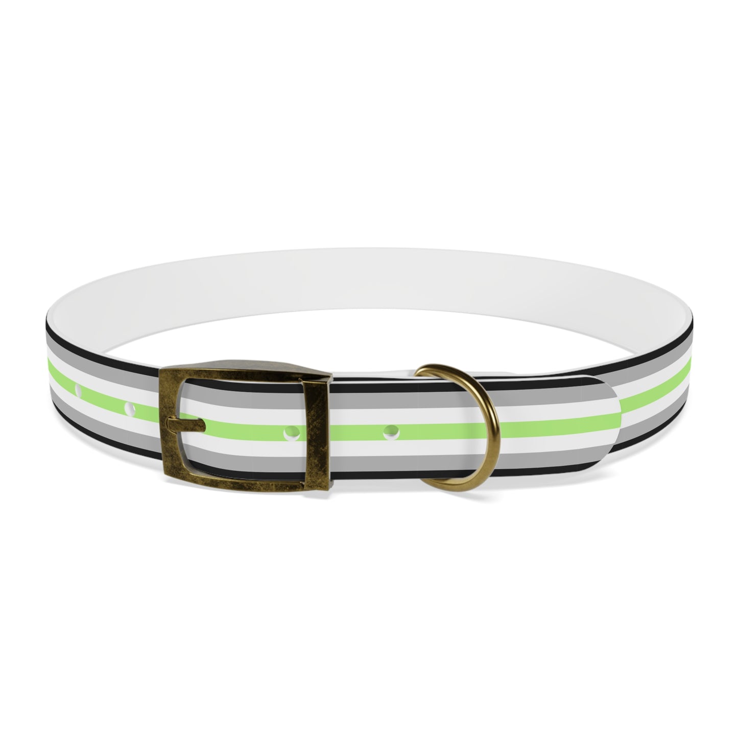 Agender Pride Flag Dog Collar