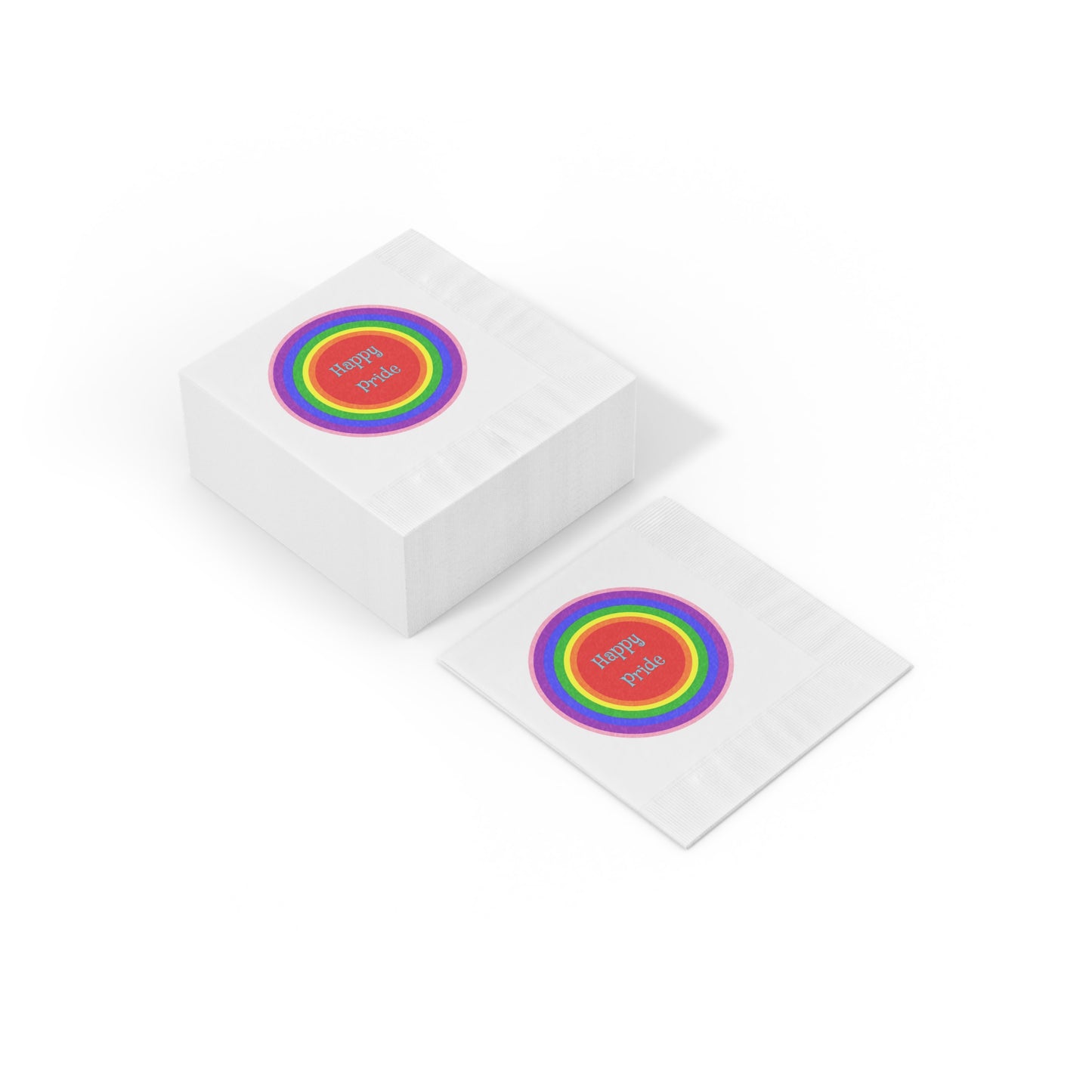 Happy Pride Party Napkins - Colorful Rainbow Design for Celebrations