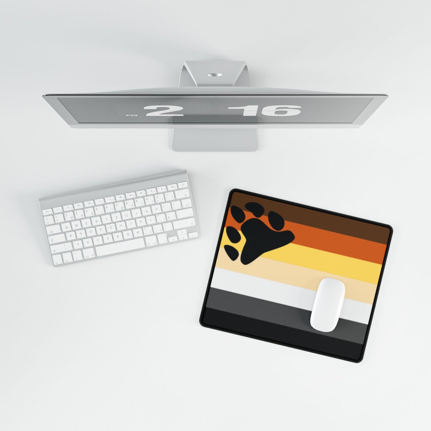 Bear Pride Flag Desk Mat