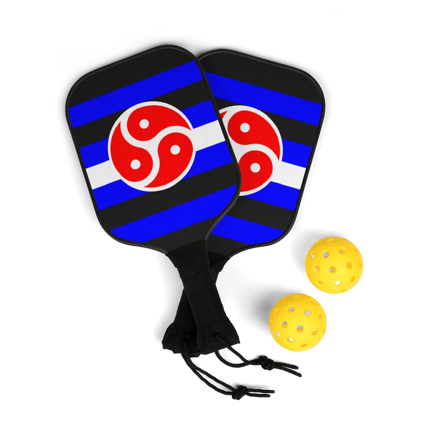 BDSM Fetish Pride Flag Pickleball Paddle Set